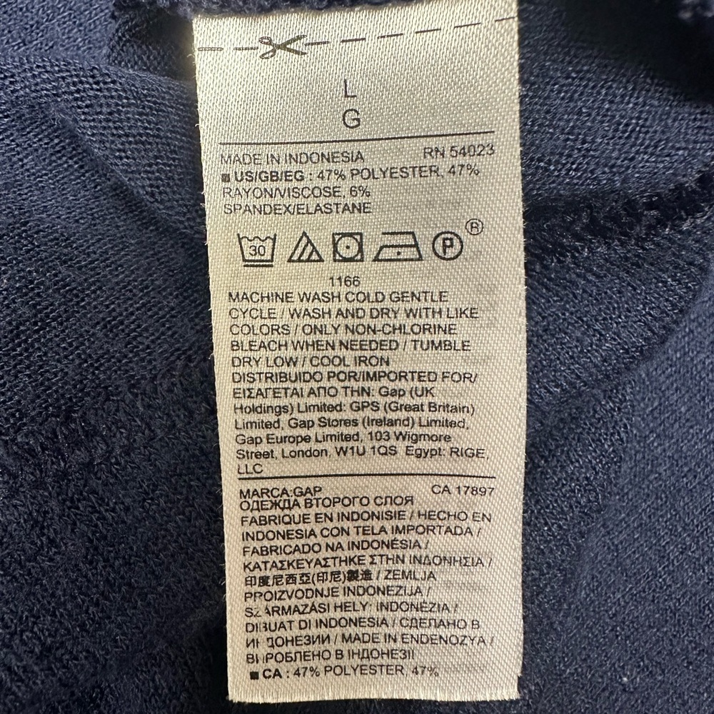 GAP navy blue sweater dress - Picture 3 of 3